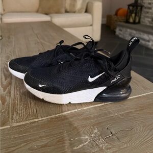 Nike 270s Kids Black and White Sneakers